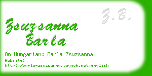 zsuzsanna barla business card